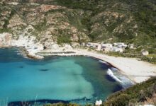 Plage de Giottani à Barrettali