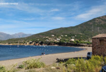 Plage du village de Galéria