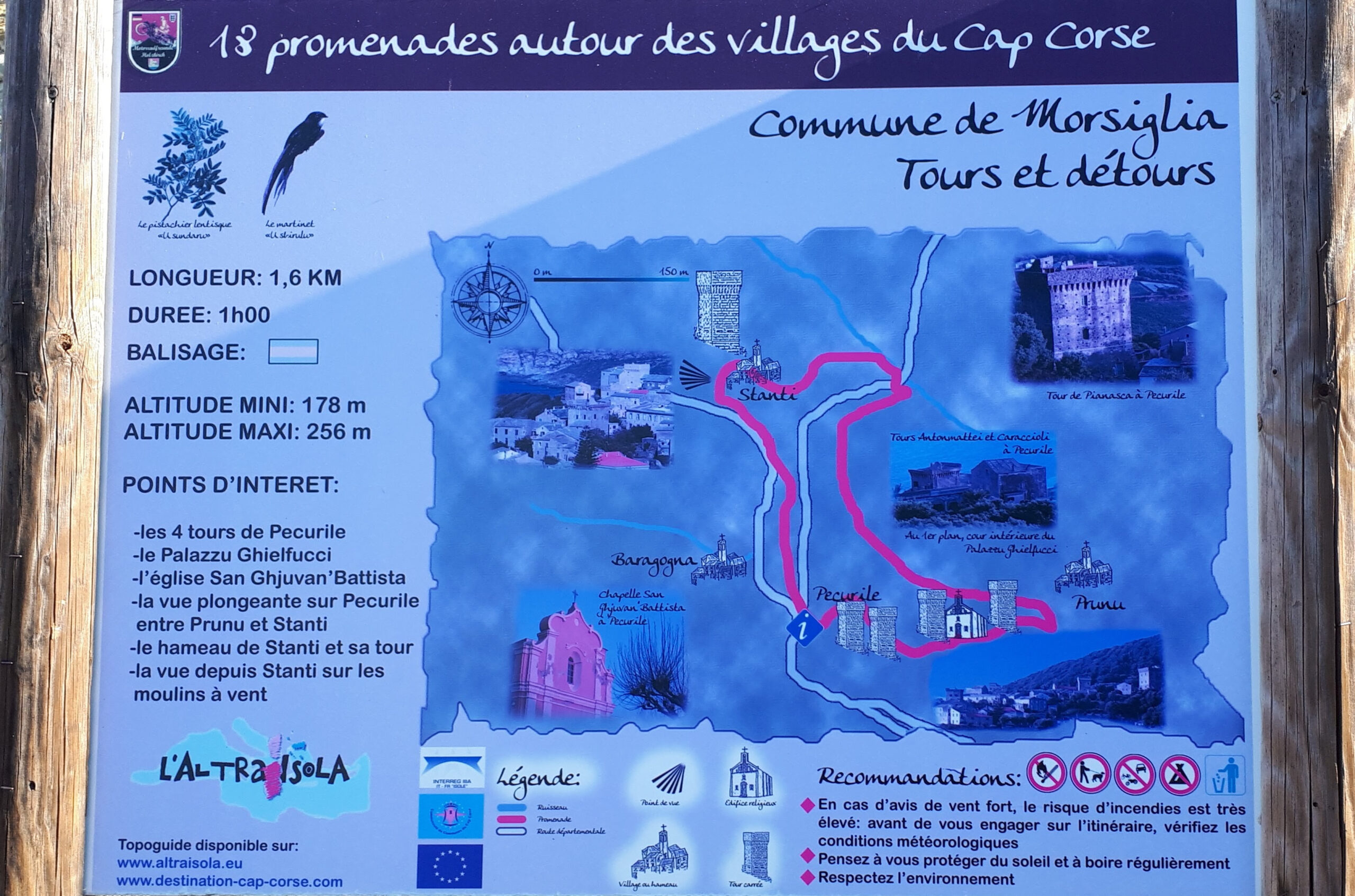 Sentier Tours et détours à Morsiglia