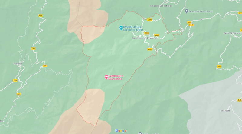 Carte San Gavino di Fiumorbo