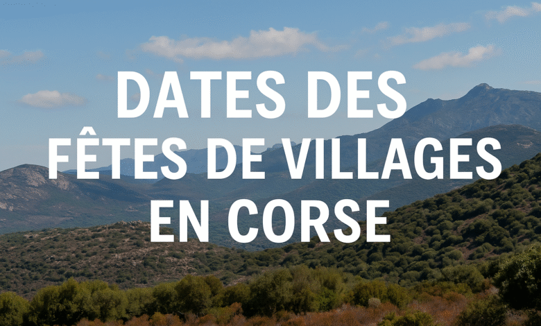 fêtes villages corse
