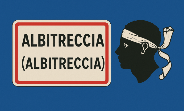 Panneau d'Albitreccia avec tête de Maure corse