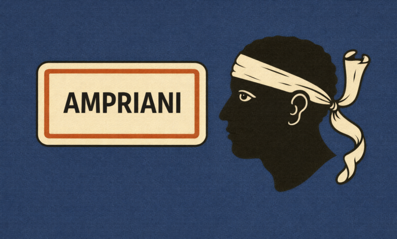 Panneau Ampriani avec tête de Maure corse