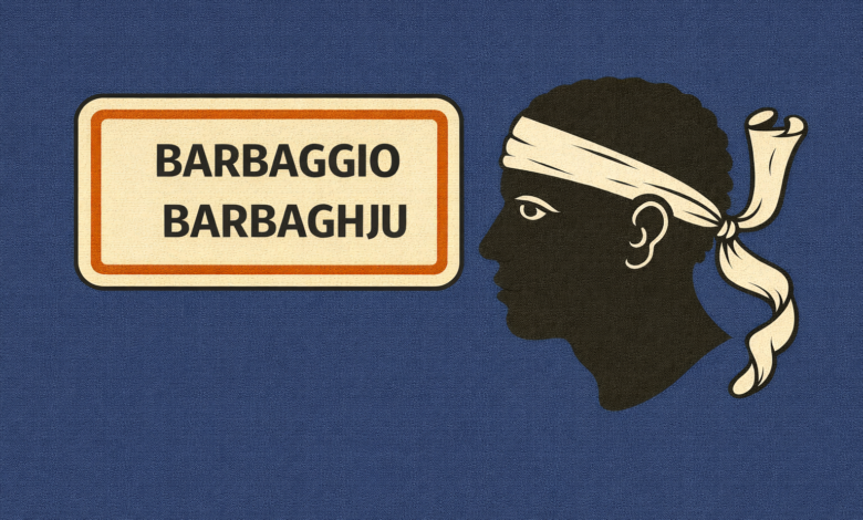 Panneau Barbaggio et tête de Maure corse