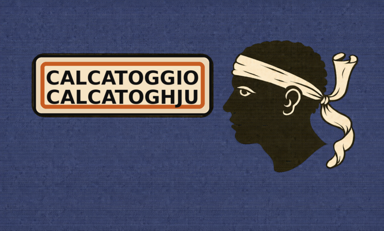 Panneau Calcatojo et tête de Maure corse